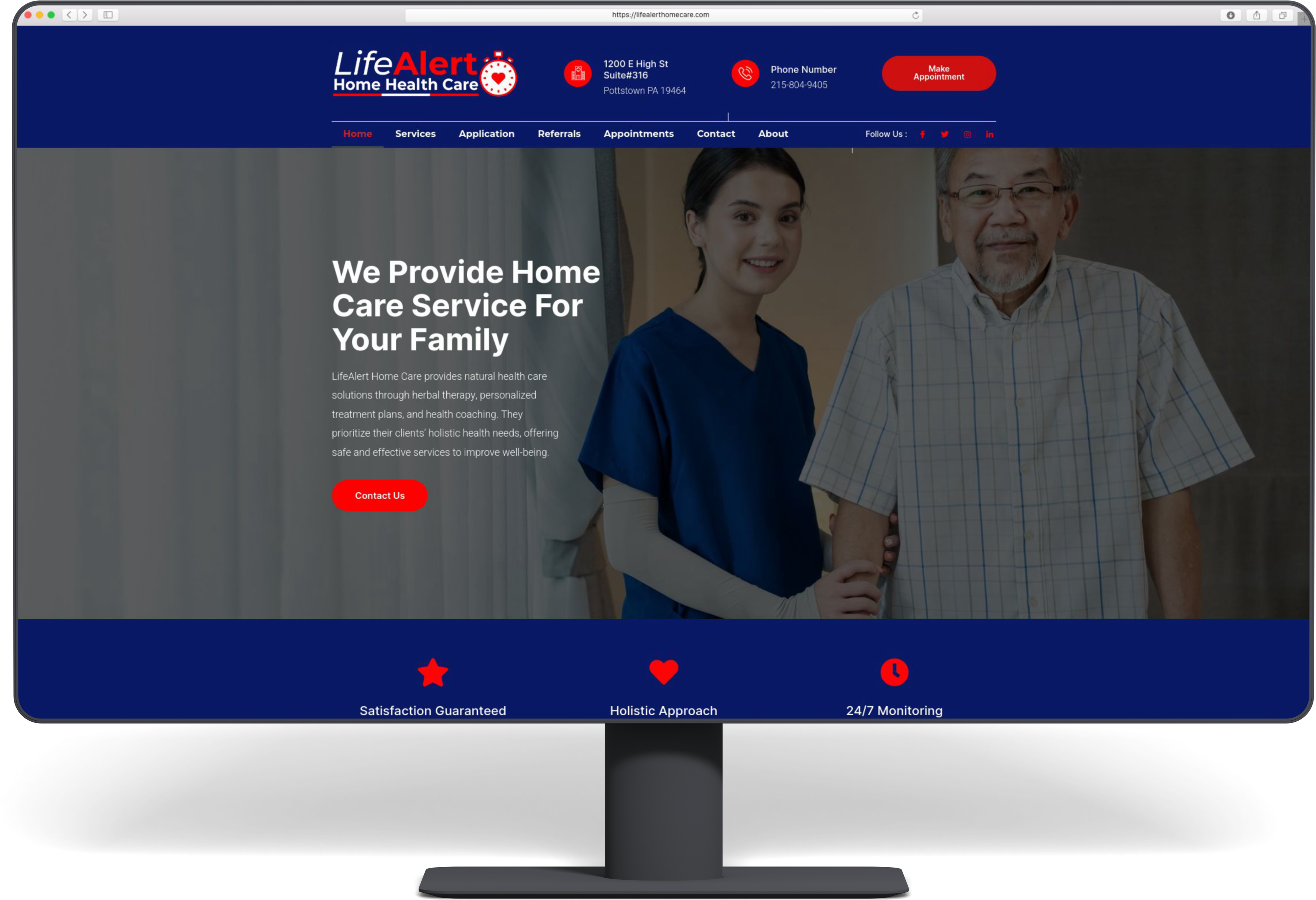 LifeAlert Home Care Website